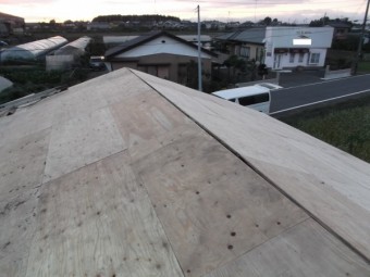 野地板が貼り終わりました
