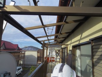 宇都宮市T様、波板撤去後