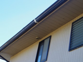 日光市T様、北面軒樋、応急処置