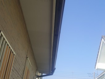 真岡市K様、北面軒樋