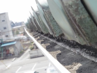 鹿沼市H様邸、軒樋全体の曲がり