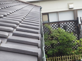 宇都宮市H様、店舗入り口、軒樋