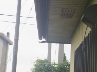 真岡市K様、軒樋破損