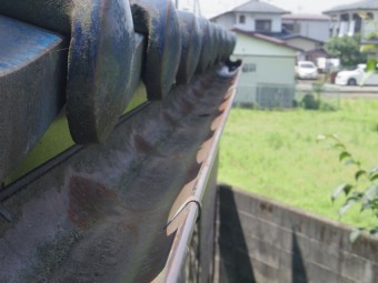 大田原市K様邸、下屋の雨樋