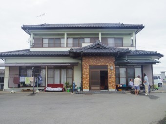芳賀町O様邸、雨樋現調