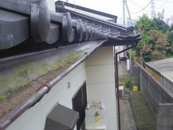 宇都宮市Y様邸裏の下屋軒樋