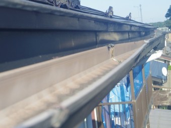 宇都宮市O様邸南面大屋根の軒樋