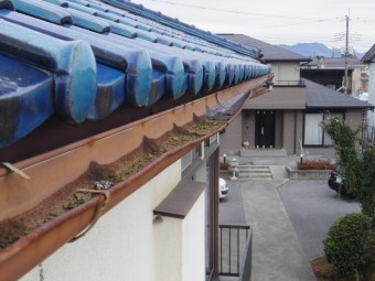 栃木市y様東面雨樋