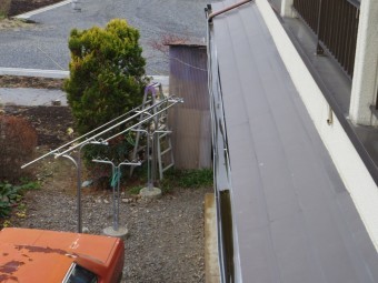 鹿沼市S様、南面1階部分軒樋