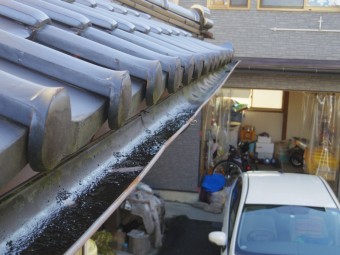 那須烏山市H様南面1階部分軒樋