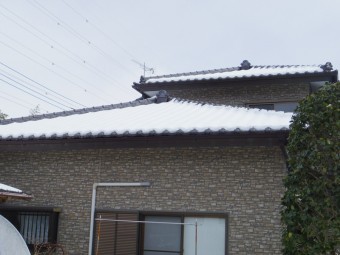 1階軒樋破損箇所です