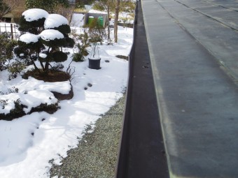 軒樋破損箇所です