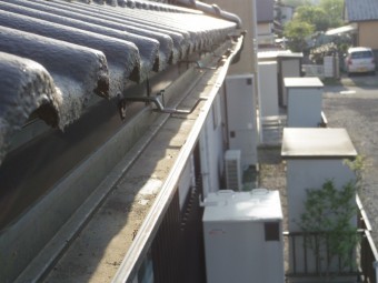 1階北側の破損箇所です