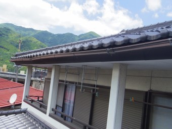 日光市S様、南面2階軒樋