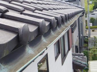 小山市H様2階部分北面軒樋