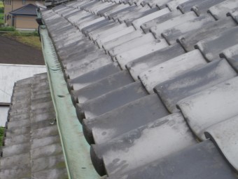 真岡市N様、南面1階部分軒樋