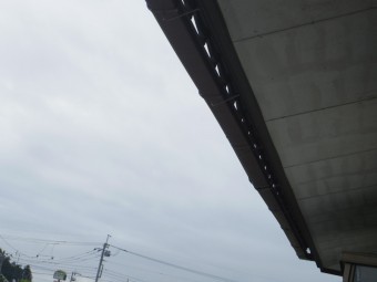 宇都宮市y様、北面2階部分軒樋