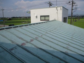 洗浄後の大屋根の状態です