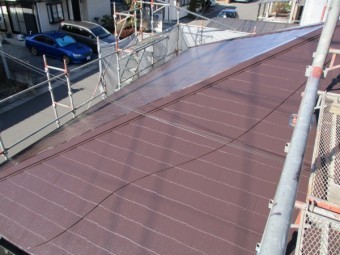 宇都宮市N様邸屋根中塗り完工