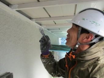 やなぜh様邸ベランダ塗装