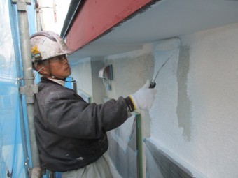 やなぜh様邸軒天塗装