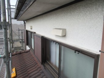 施工前の軒天の状態です