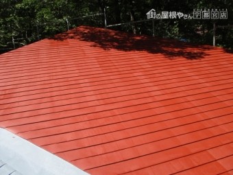 南面のさび止め塗装が終了しました