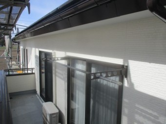 ベランダ周りの完工です