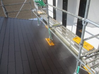 増築部1階屋根の完工です