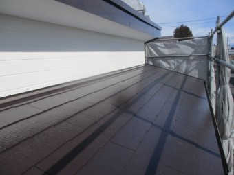 1階増築部の屋根外壁破風板の完工です