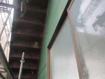 外壁の高圧洗浄が終了しました
