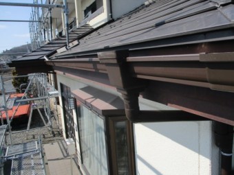 集水器から入り隅の状態です