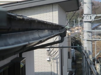 雨どいの破損箇所です