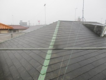 屋根の板金の状態です