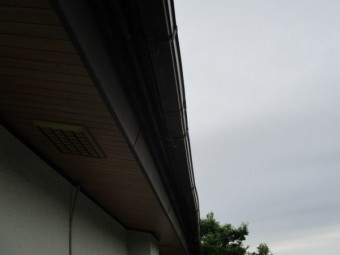 1階の軒樋です