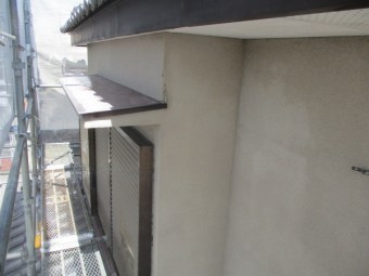 洗浄後の2階庇の状態です