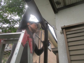 集水器を取り付けました