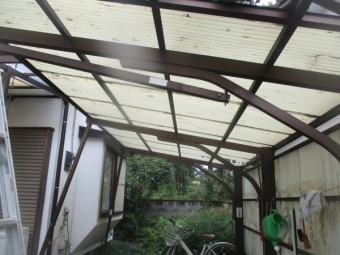 施工前の波板の状態です