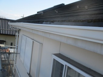 2階の軒樋の完工です