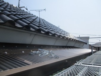 軒樋を撤去しました