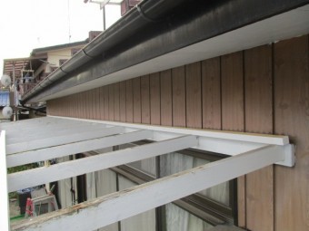 サンルーフの波板を撤去しました