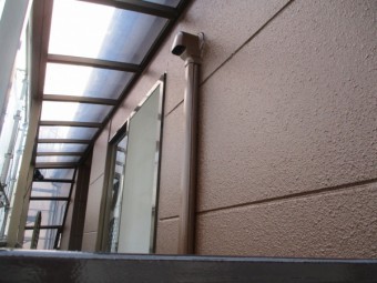 ベランダ外壁塗装の完工です