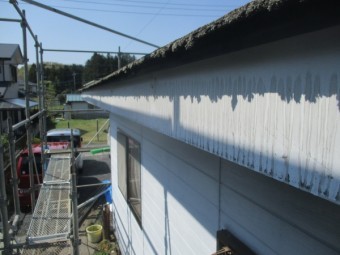軒樋金具の取り外しが終了しました