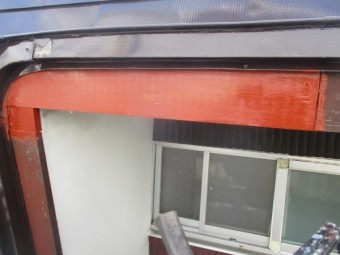 破風板補修が終了しました