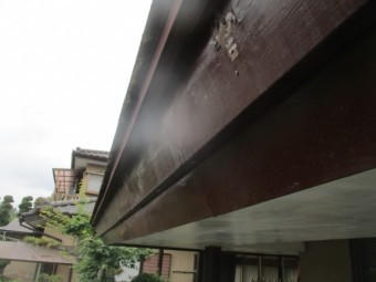 雨樋の撤去が終了しました