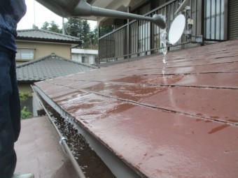排水検査中です
