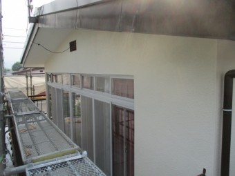 2階南面の外壁塗装の完工です