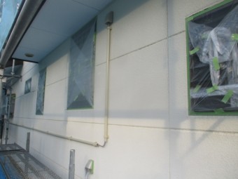 浴室窓の養生です