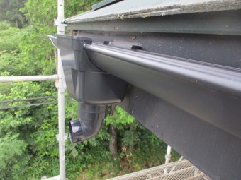 集水器の取り付けが終了しました