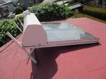 太陽熱温水器を設置しました